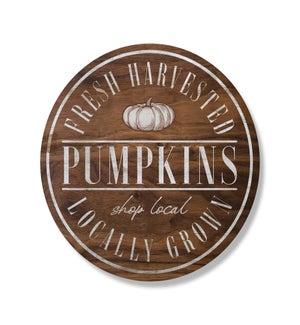 Pumpkins Shop Local Brown Circle